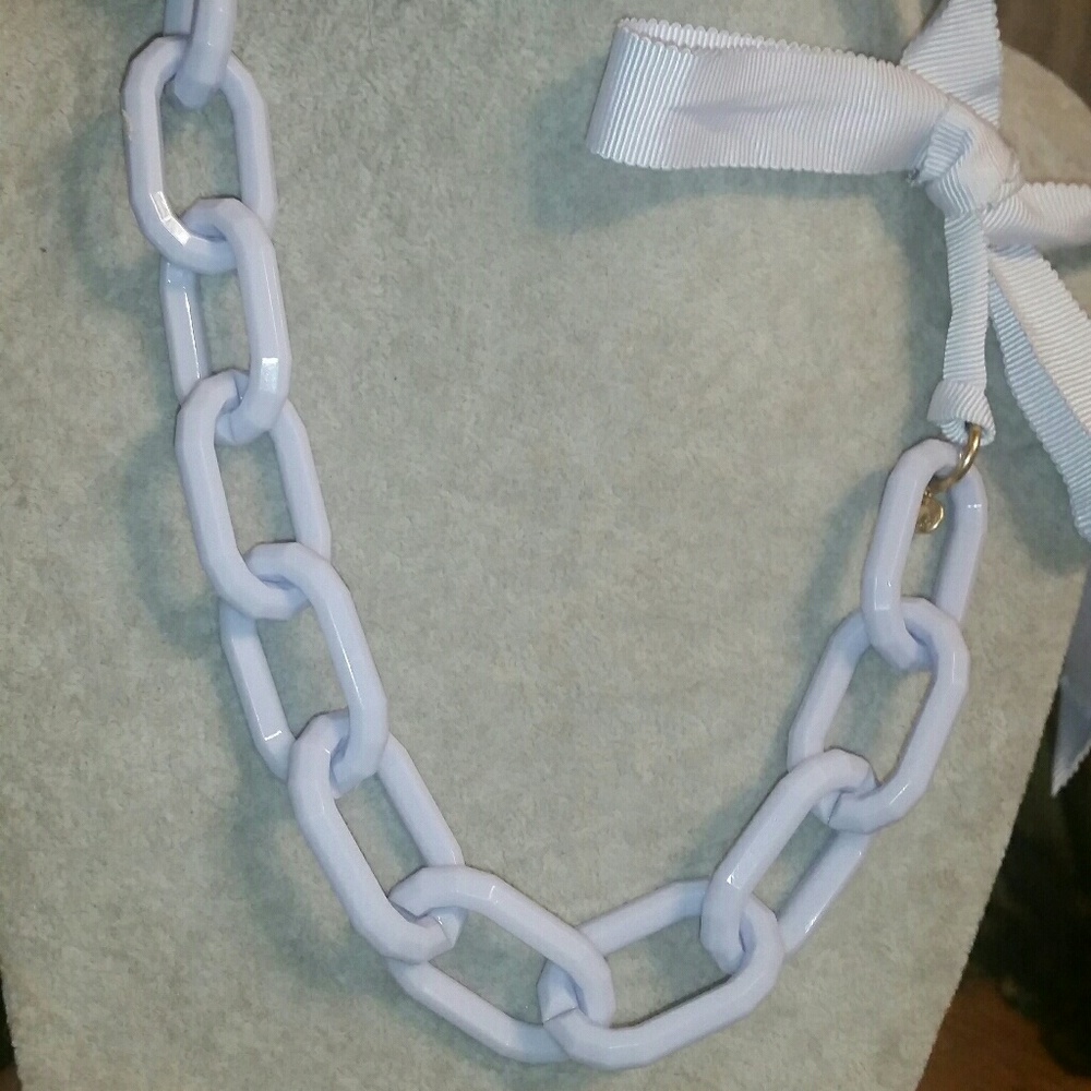 J. Crew Lavender Large Chain Link Necklace